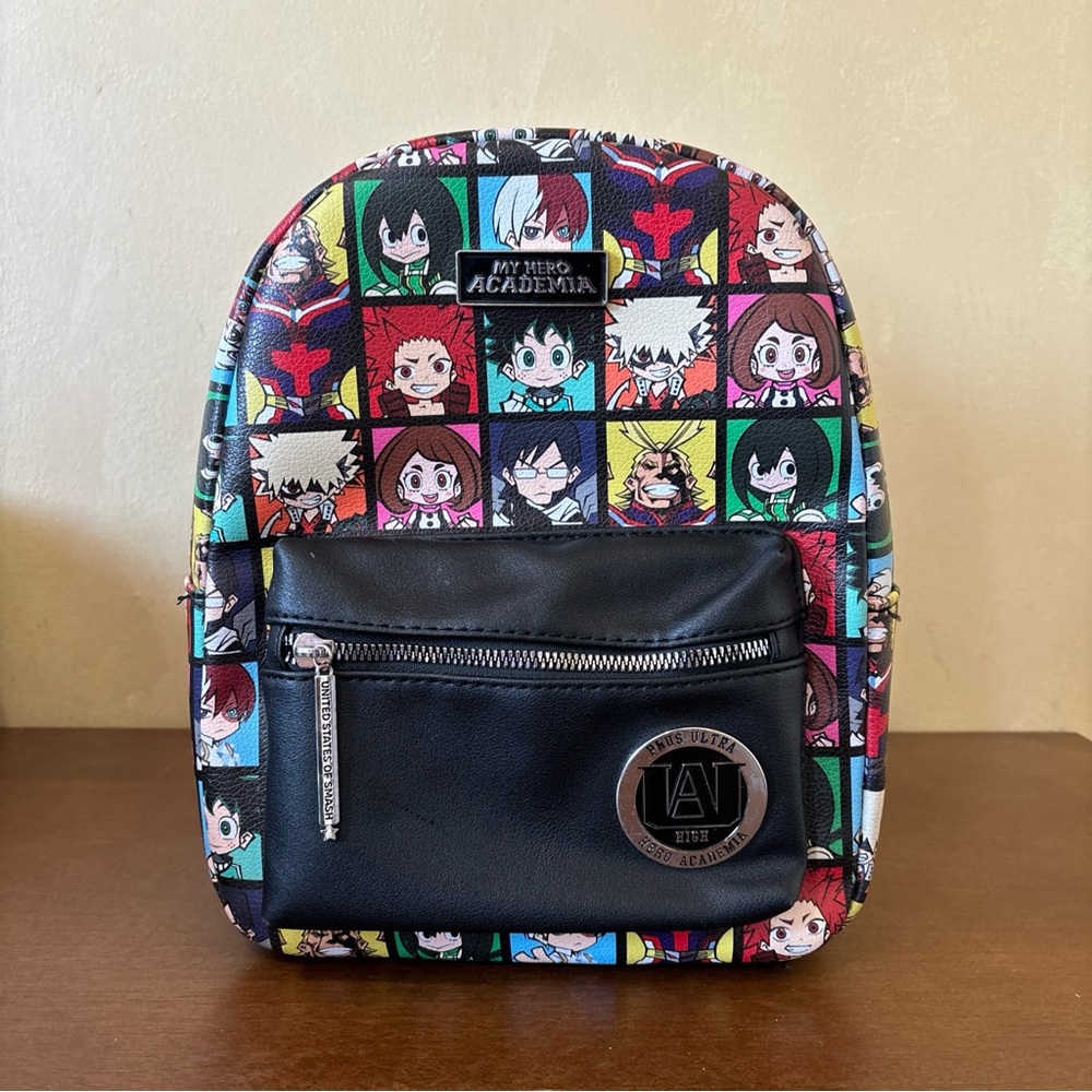 My Hero Academia 12" Character Grid Mini Backpack Pre Owned